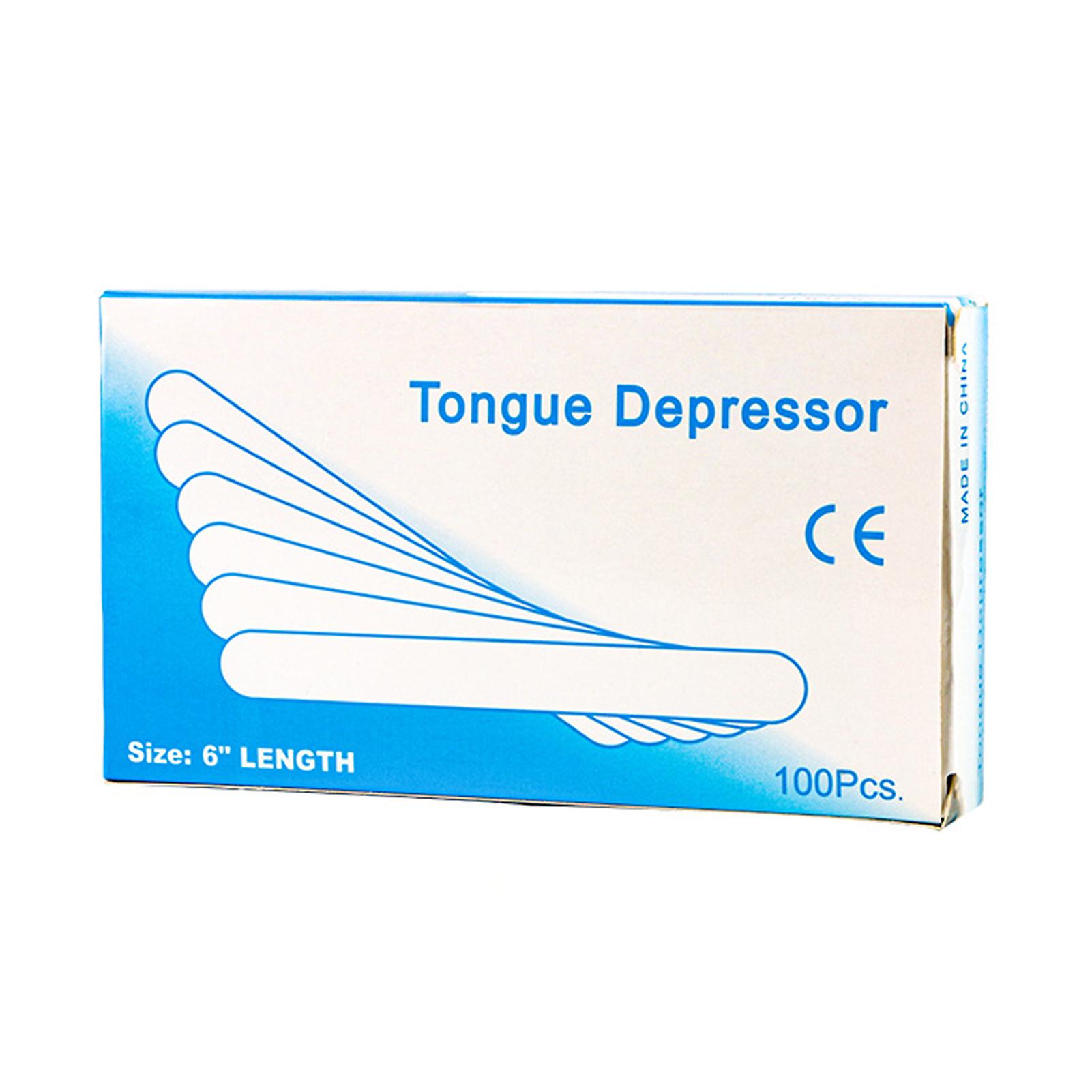 100 قطعة / صندوق عصي الشمع المدمجة آمنة يمكن التخلص منها ملعقة اللسان الخشب أداة إزالة الشعر الصبح ملاعق النساء الملحقات