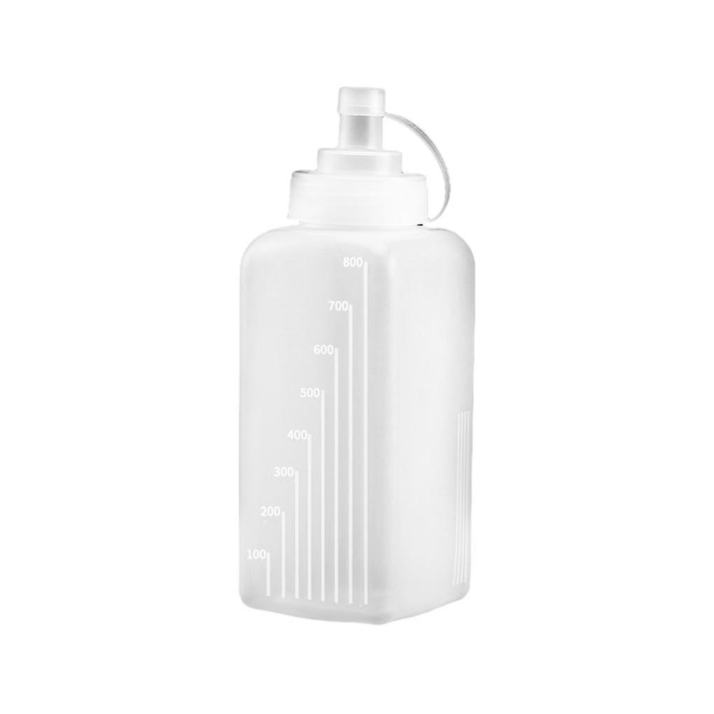 Cooking Easier Lightweight And Portable Sauce Bottle Square Plastic Large-Calibers Squeeze Bottle