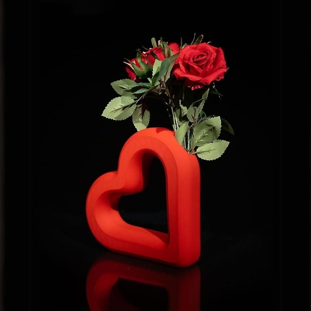 Valentine heart vase home decor