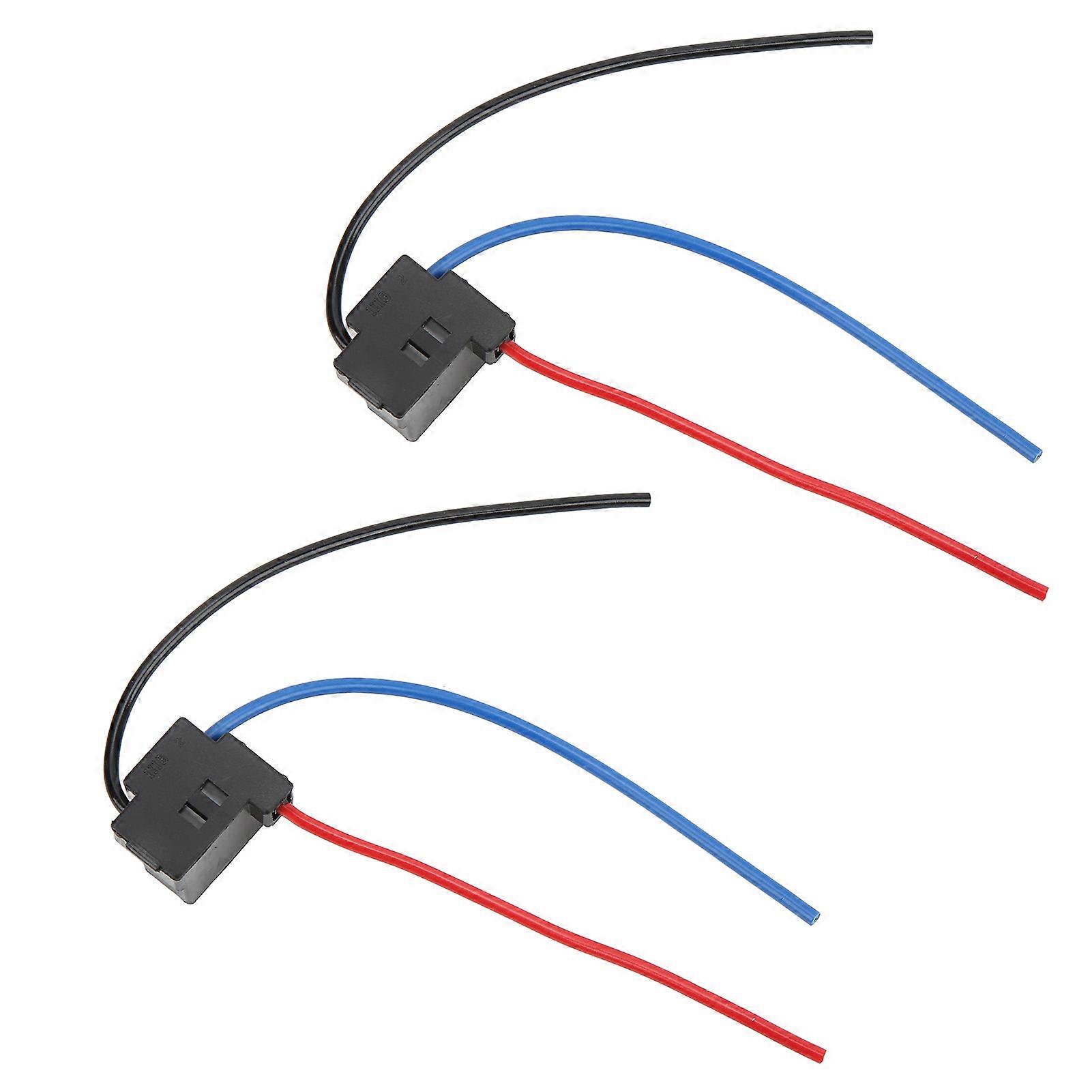 2pcs Headlight Sockets H4 4 Black Headlight Wiring Harness with Wire for Industrial Equipment Automobiles Vehicles