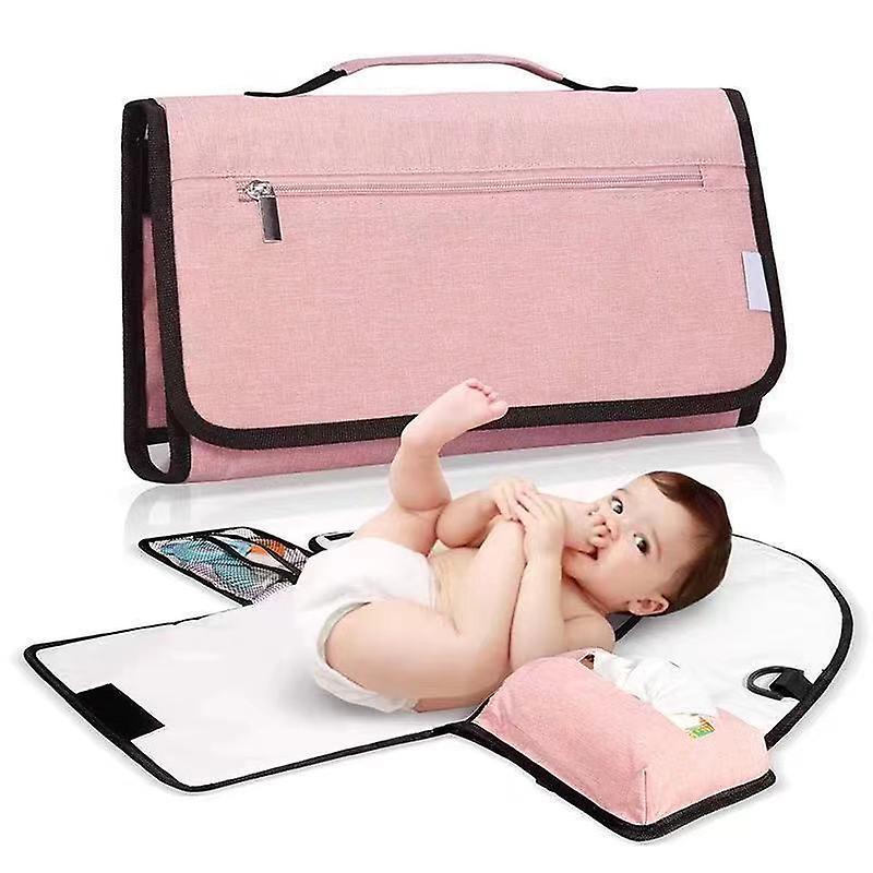 Multi-purpose Waterproof Baby Change Pilch Stroller Hanging With Wet Tissue Portable Baby Diaper Pad