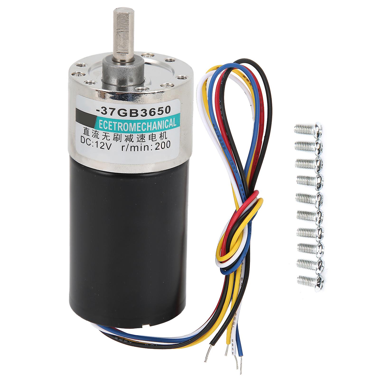Rankomu CW/CCW Brushless Motor Brushless Micro Motor Speed Reduction DC12V for High-Accuracy Measuring Instrument 200rpm/min