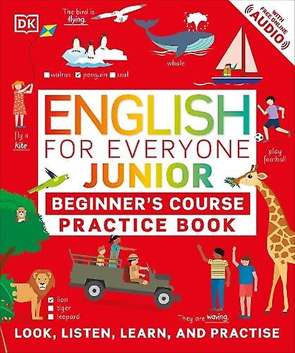 English For Everyone Junior Beginners Practice Book by DK Paperback