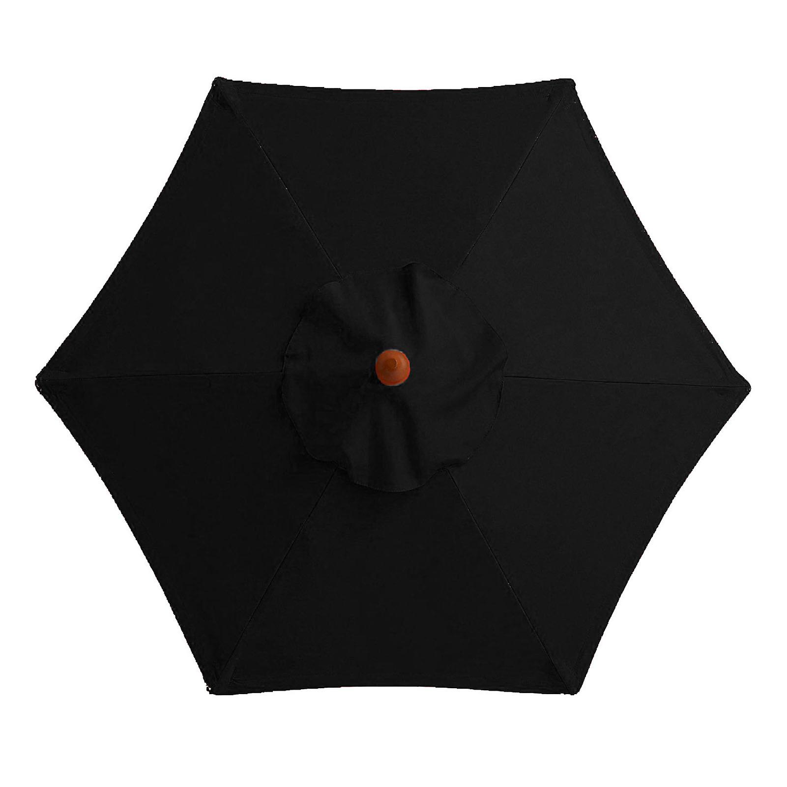 Replacement 6 Rib Parasols Canopy Without Bracket for Beach Pool Market Table
