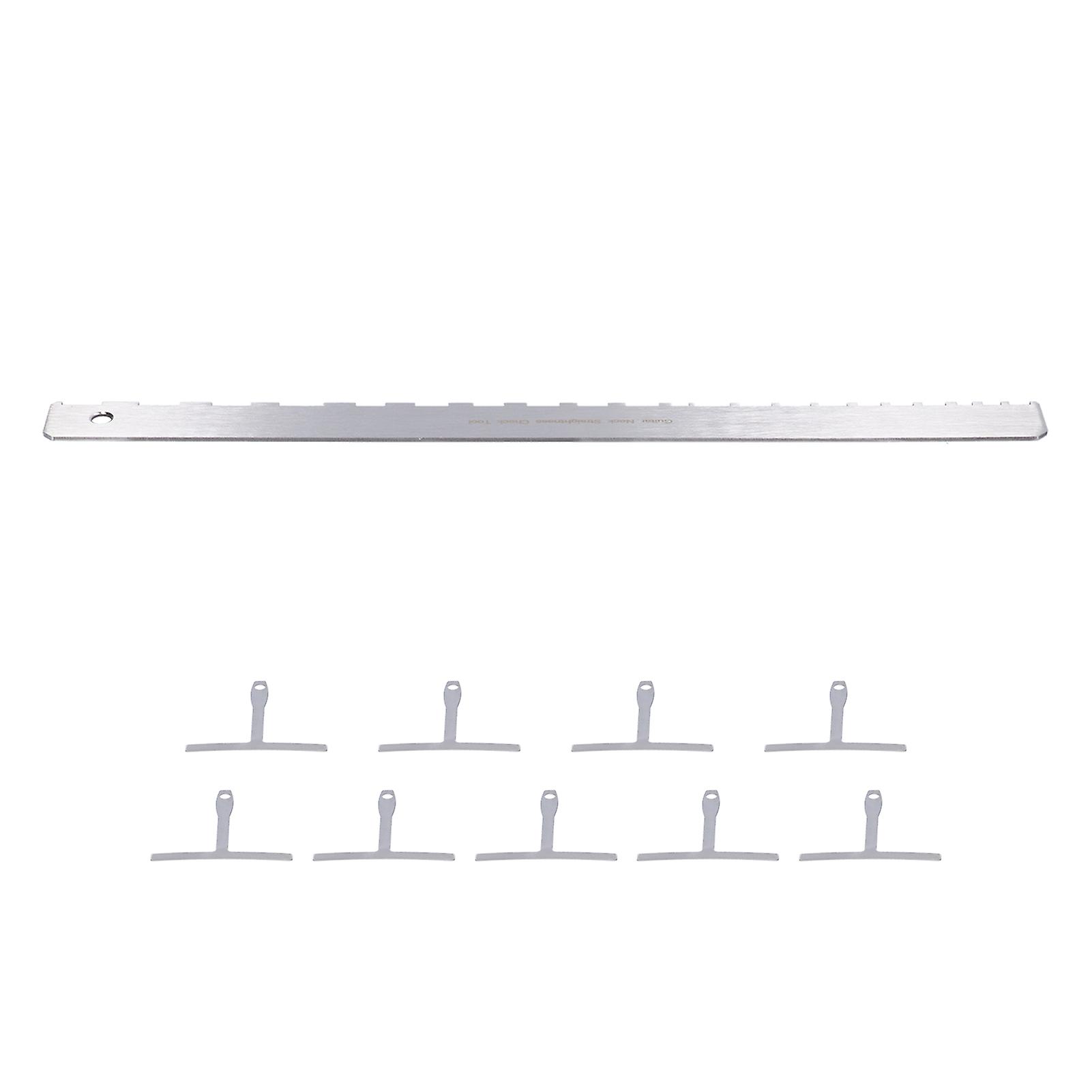 Stainless Steel Guitar String Height Measuring Ruler Wear-resistant T-type