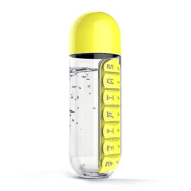 600 ml plastpiller arrangörsflaska bärbara resedricksflaskor-YUHAO