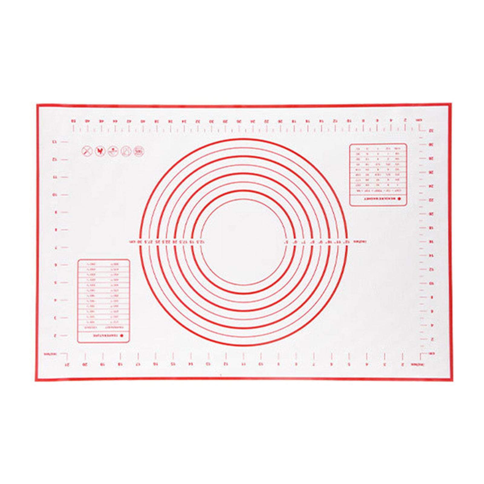 Silicone Kneading Mats with Dough Cutter Non Slip Bottom Pastry Mats for Home Kitchen