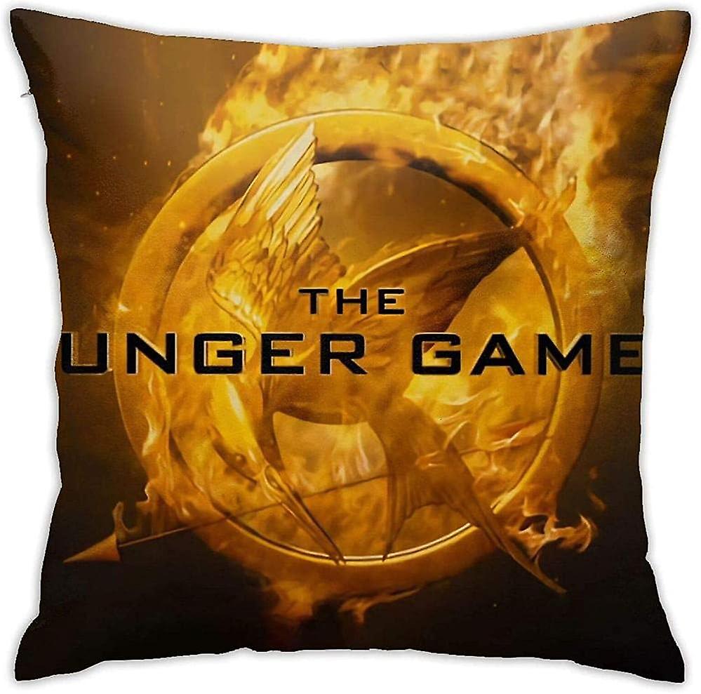 快適で耐久性のあるTh-E Hun-Ger Ga-MESクッションカバースロー枕カバーホーム装飾男性/女性/男の子/女の子のリビングルーム寝室ソファチェア1