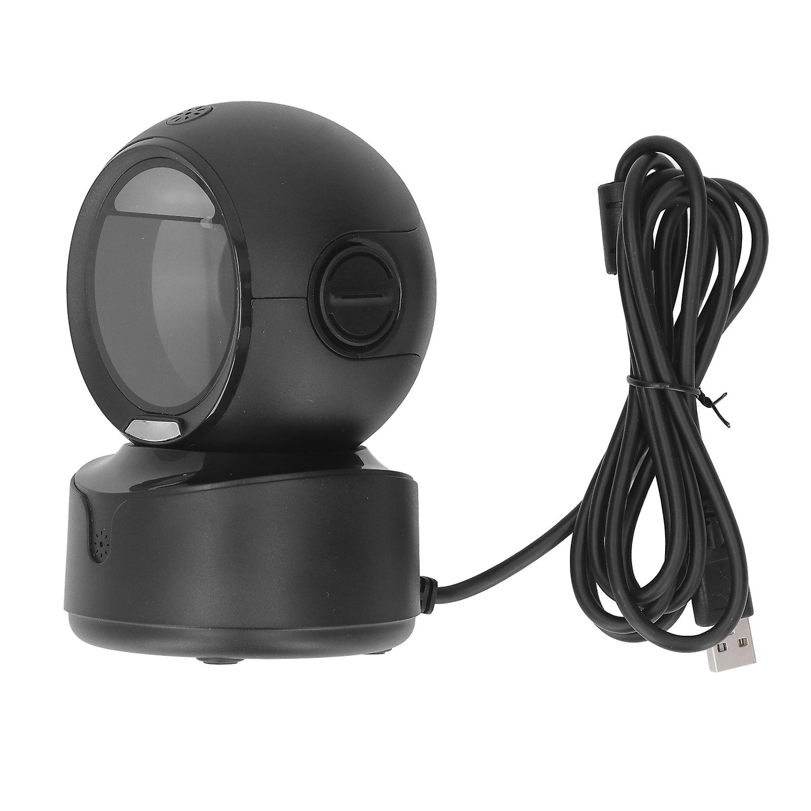 Desktop Barcode Scanner Auto Sensing Omnidirectional USB Wired 1D 2D QR Bar Code Reader for Retail Warehouse