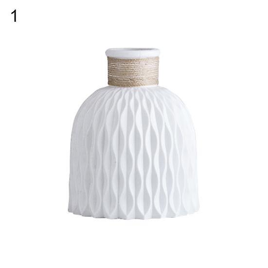 Plant Vase Unbreakable Smooth Surface Reusable Great Imitation Rattan Flower Centrepiece for Home