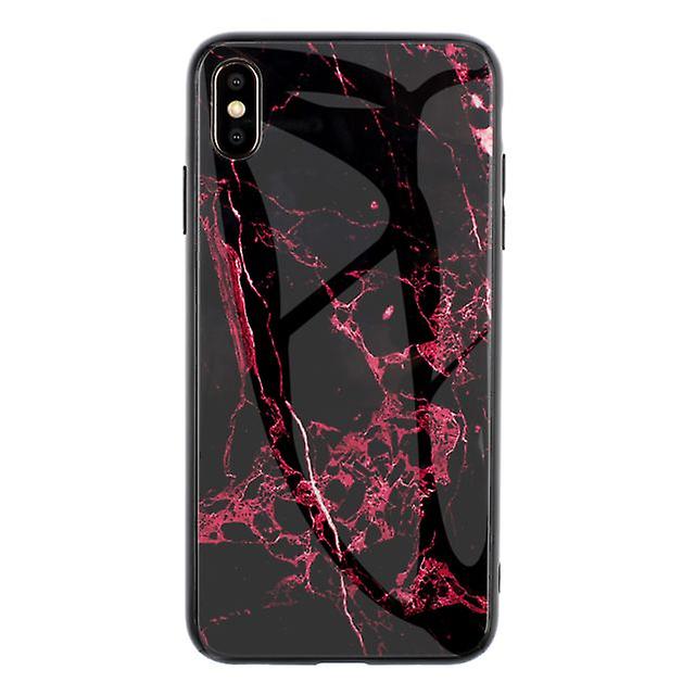 Honor 8X Marble Pattern Case Cover - Red