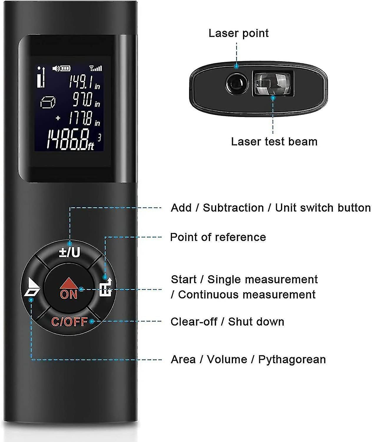 30m Portable Digital Laser Range Finder by Ipsxp
