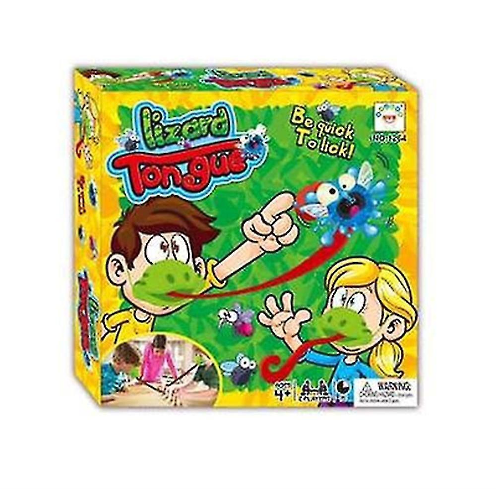 Lizard tongue mask card parent-child interactive toy