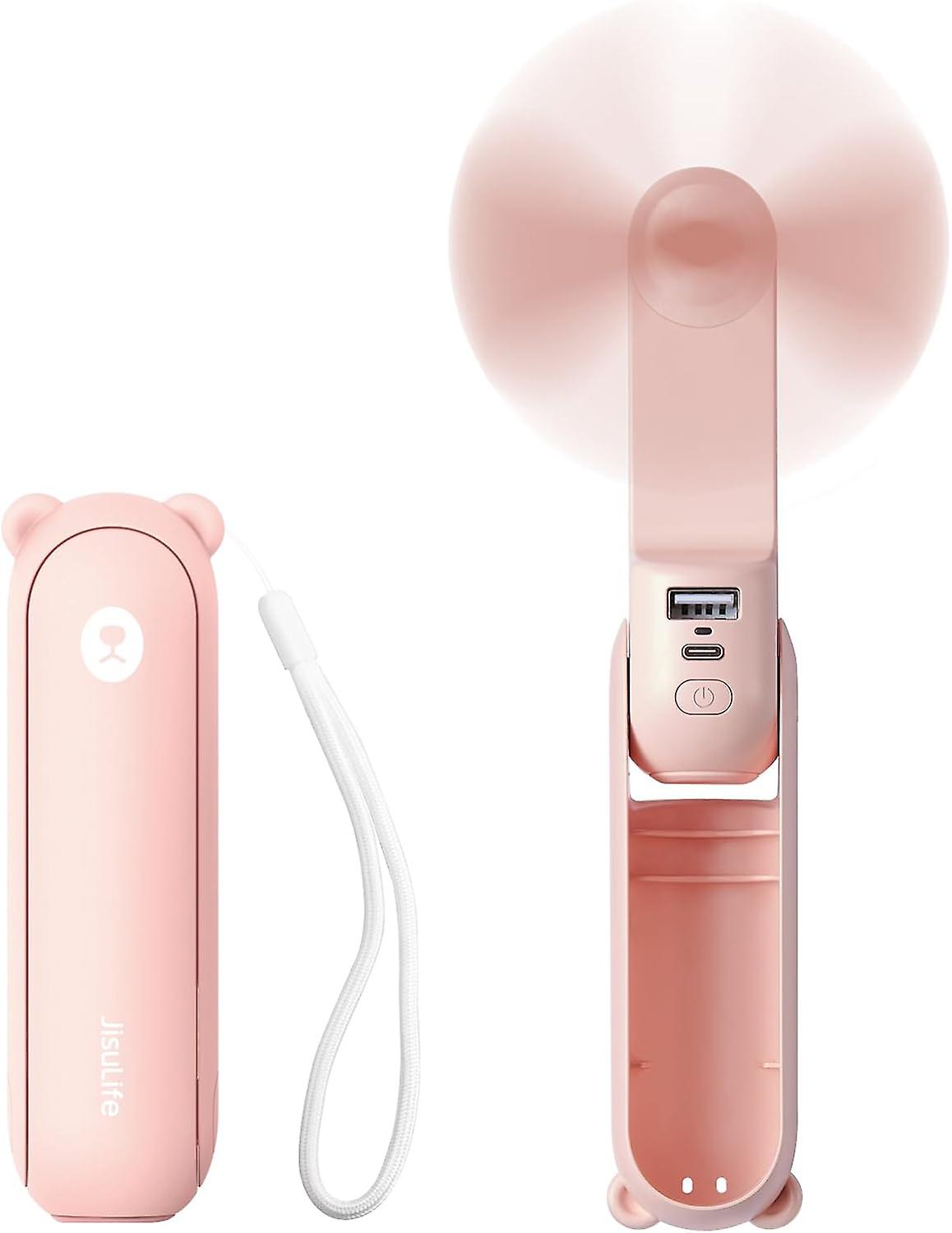 1 portable mini fan, rechargeable