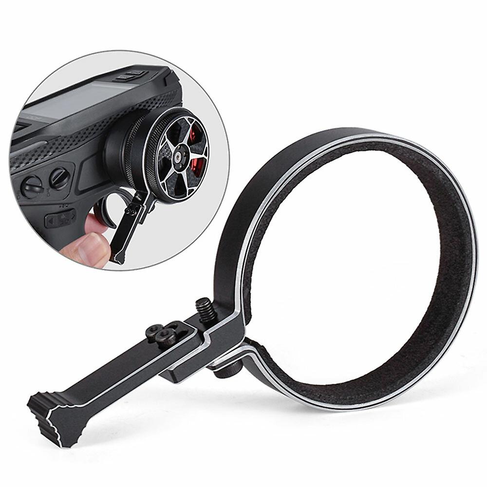 DUMBORC RC Transmitter Aluminum Alloy Steering Wheel Trigger OneHanded Control Adapter for Remote Co