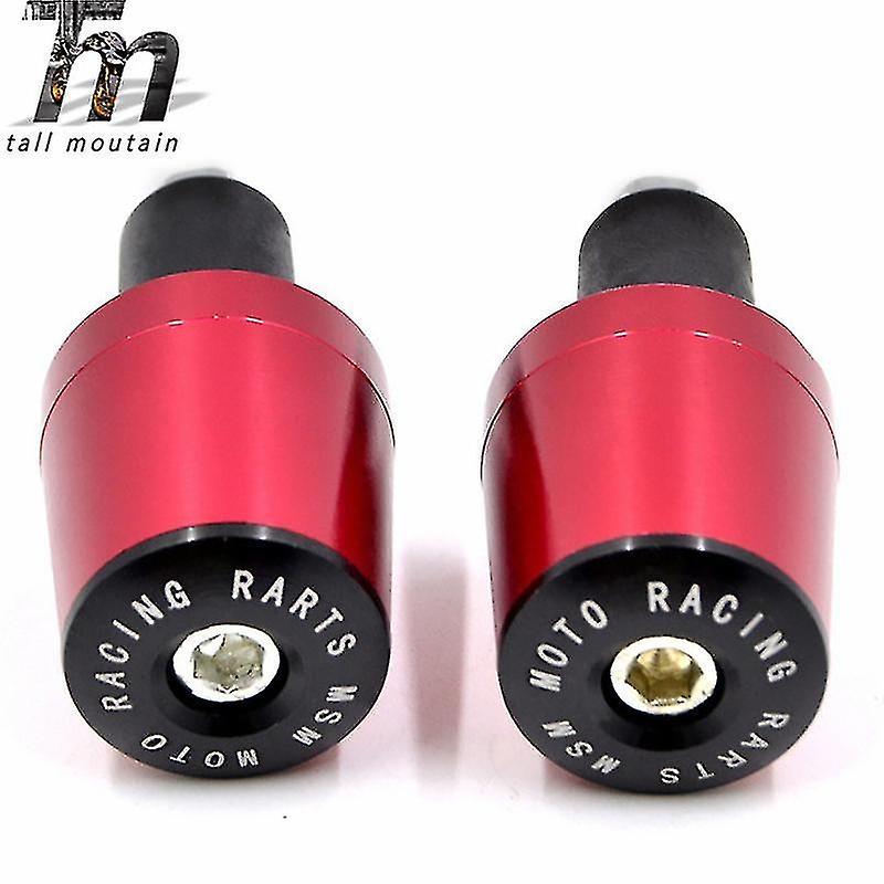 2pair Mtb Bike Handlebar Grips Bar End Cap 22mm Plug Motor Bar Counterweight Grips End For Kawasaki