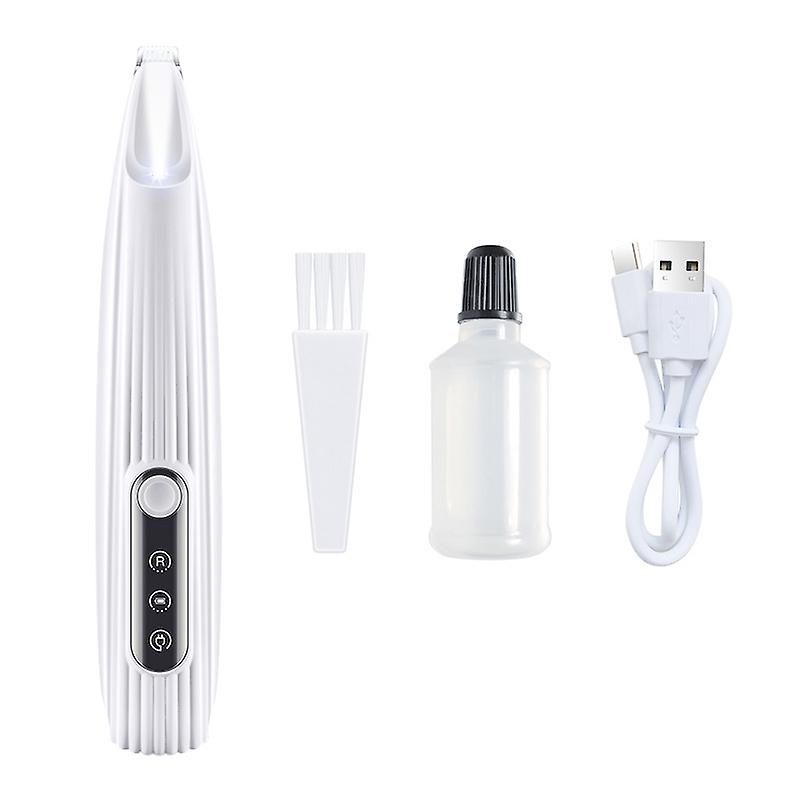 Pet Micro Precision Trimmer, Low Noise Cordless Dog Paw Trimmer, Zentric Paw Trimmer, Rechargeable Cat Dog Clippers for Grooming with LED Light