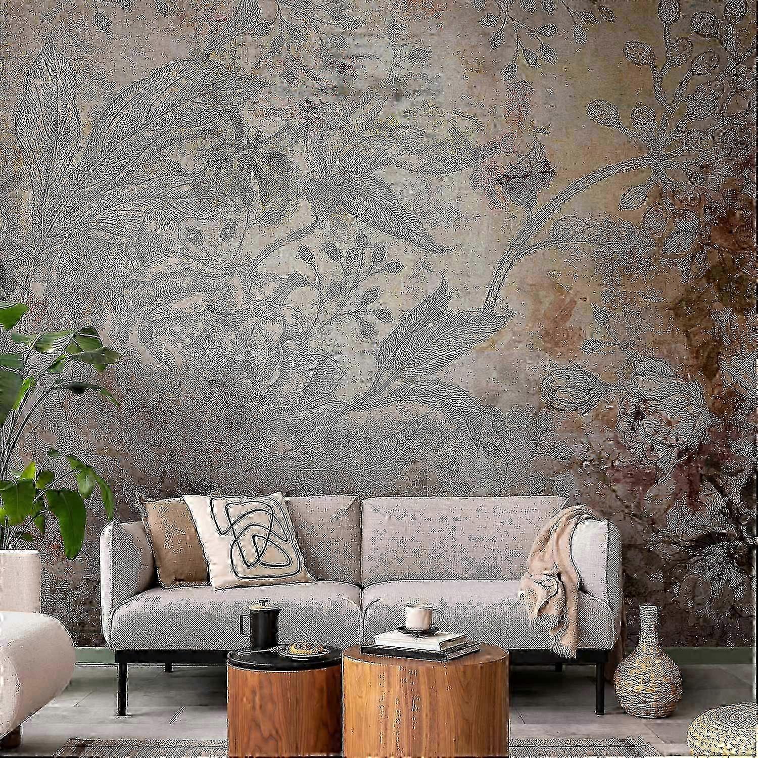 Self-adhesive Wall Mural - Old Postcard