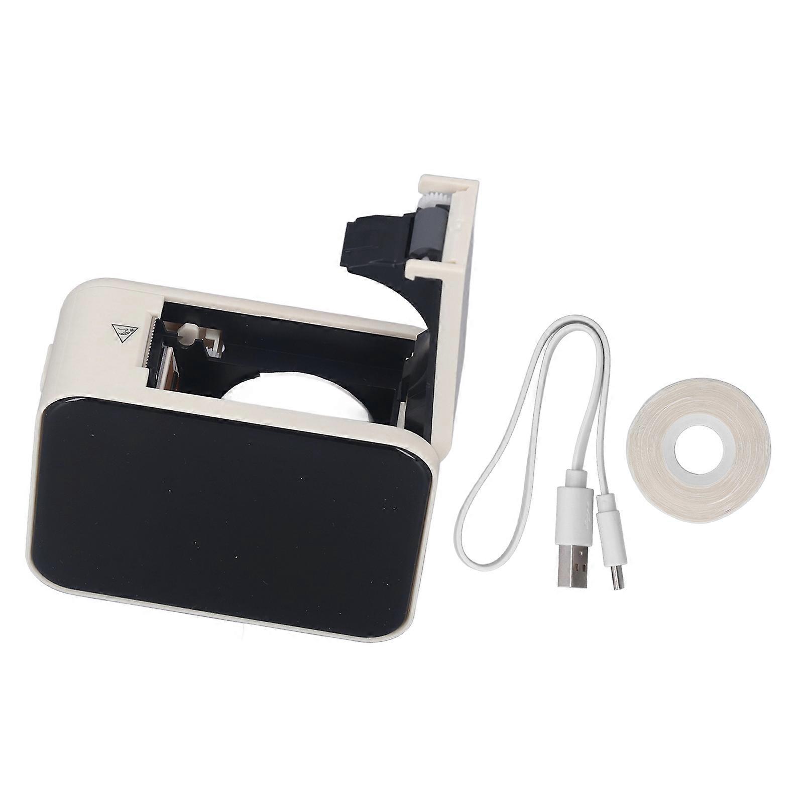 Bluetooth Thermal Label Printer APP Editable Rechargeable Mini Label Maker with 1 Roll Waterproof Paper White
