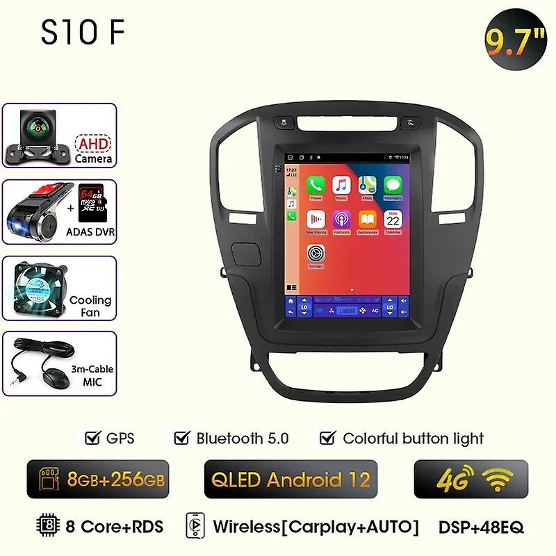 Android 12 2din Car Radio For Buick Regal For Opel Insignia 1 2009 - 2013 Multimedia Player Navi Carplay Head Unit 9.7