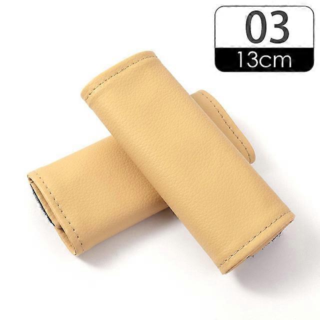 2PCS Car Door Vehicle Interior Inner Handle PU Leather Cover Vehicle Interior Door Handle Leather Protective Case Car Styling Vehicle Interior Upgrade