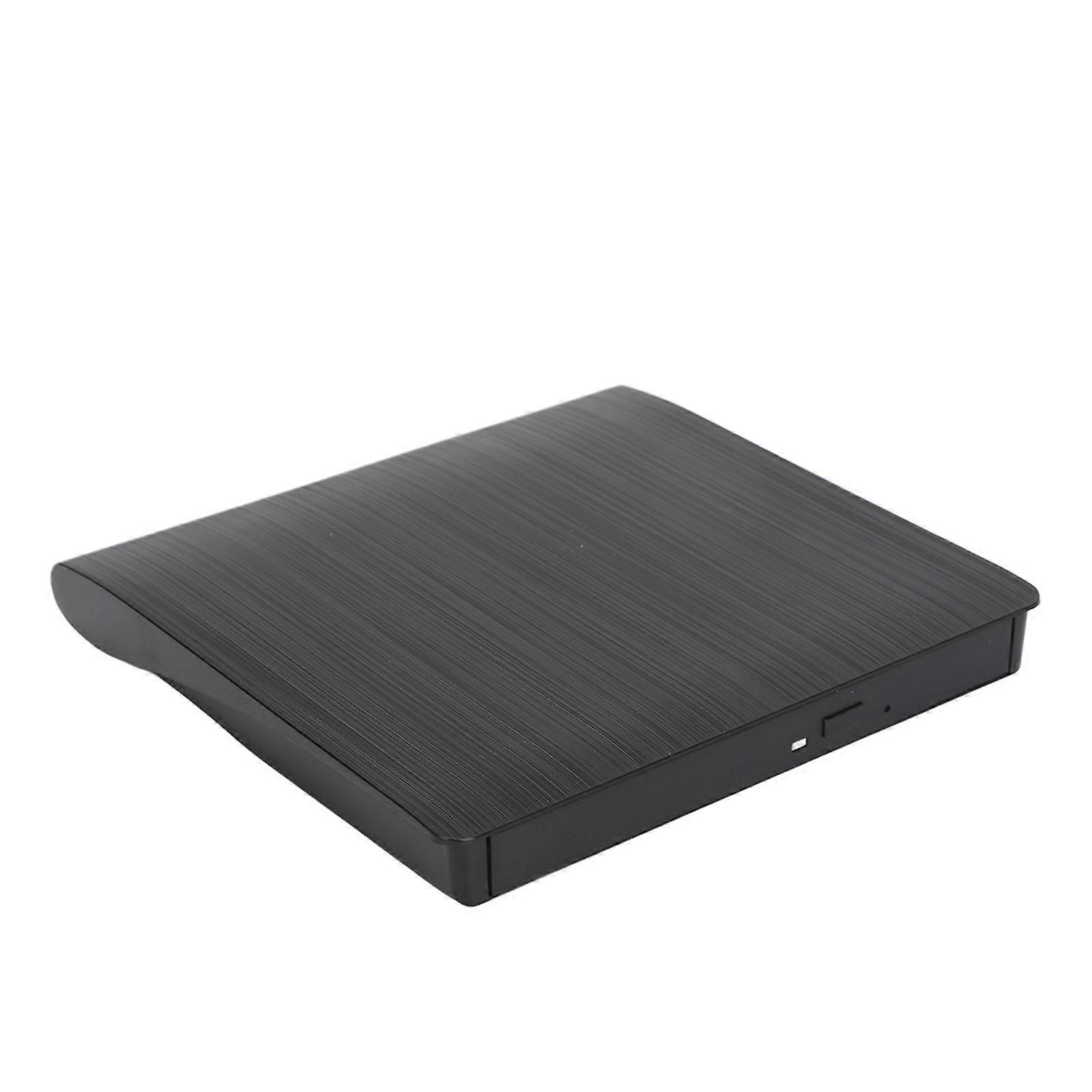 External DVD Drive USB 3.0 Slim DVD Burner Portable DVD Reader External Disk Drive for Laptop Black