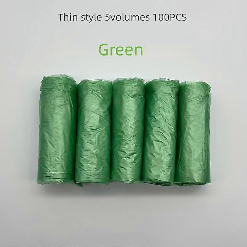 100pcs Slim/90pcs Reinforced Multipurpose Garbage Bags - Leak-Proof, Heavy-Duty Plastic for Commercial Use & Restaurant Waste Management