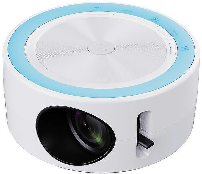WiFi Bluetooth-projektor 1080P utendørs projektor blå for kinofilmer, synkroniser smarttelefonkompatibel