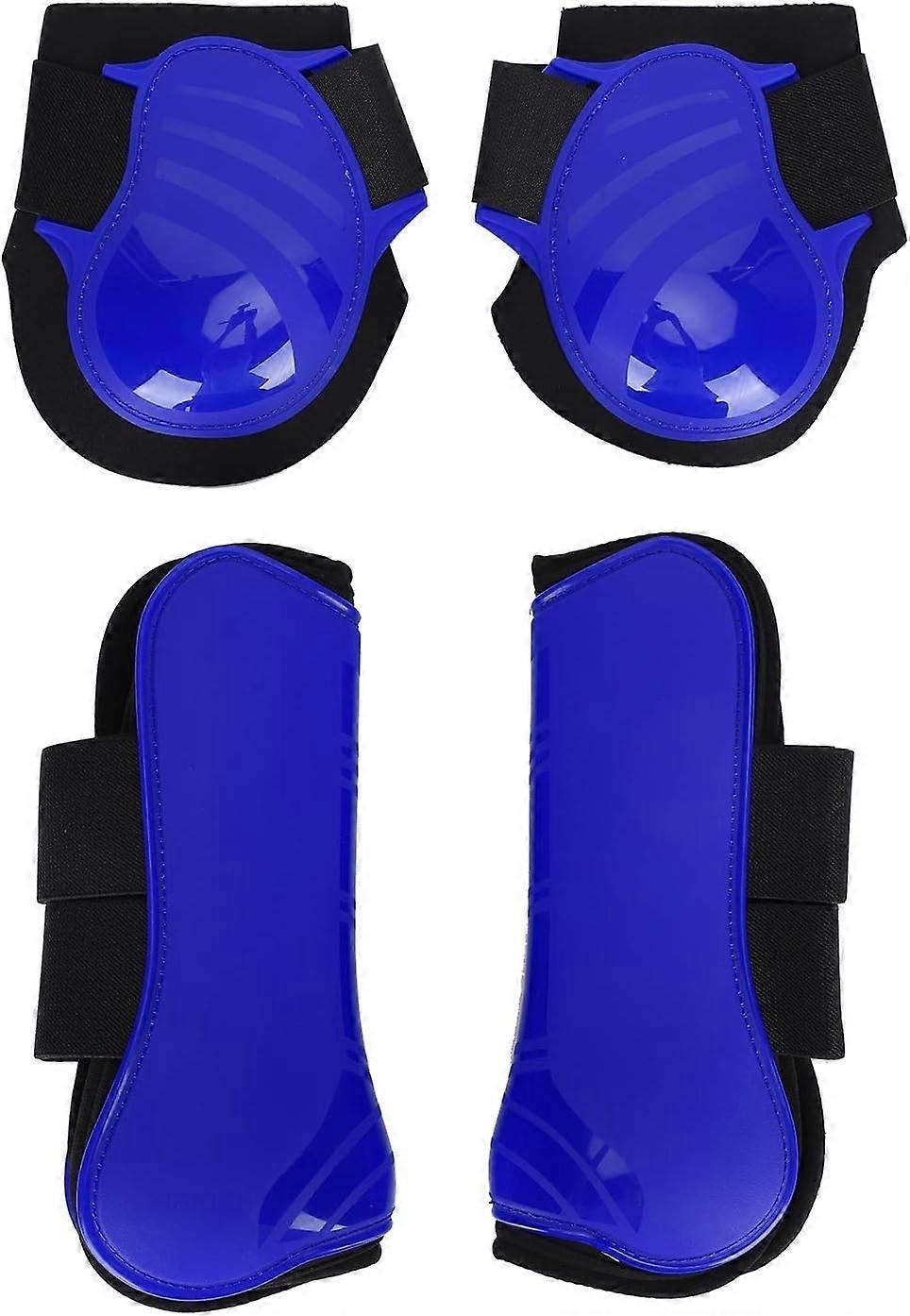 4 pièces protecteur de jambe de cheval cheval avant arrière jambes bottes d’équitation tendon pieds bottes pon absorbant les chocs