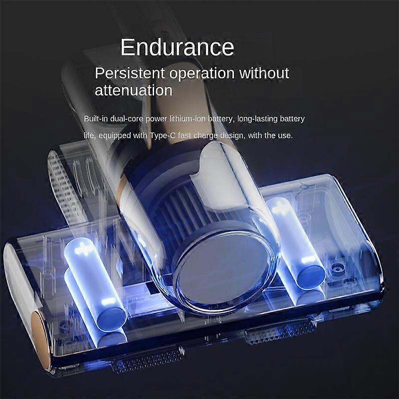 DGS-K1 Mite Remover 4800MAH Household Portable Wireless Rechargeable 14Kpa Vacuum Cleaner UV Germicidal Mite Remover-B