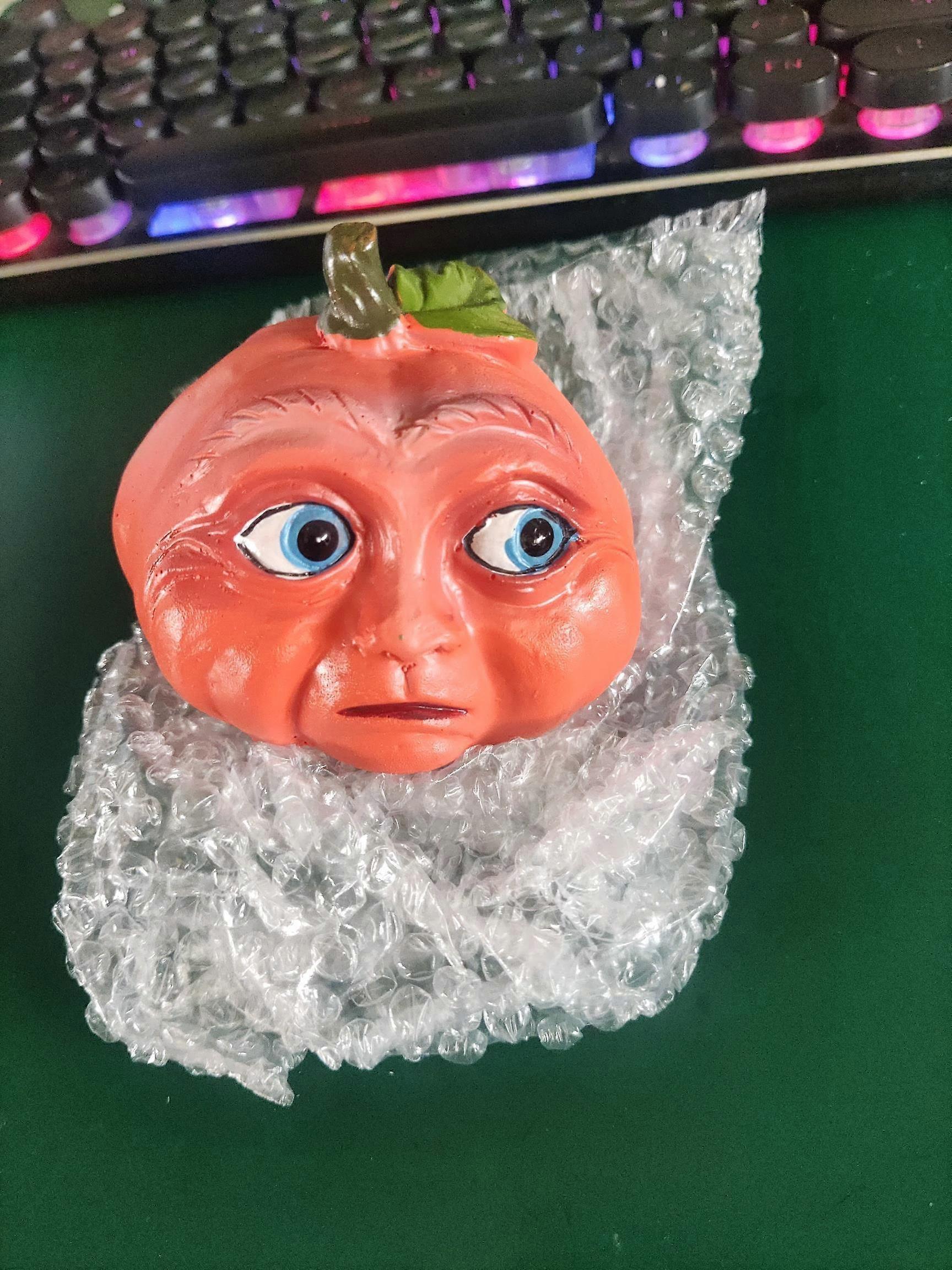 人工カボチャ秋の偽のカボチャ、ハロウィーンの感謝祭の装飾のための豊かな表現