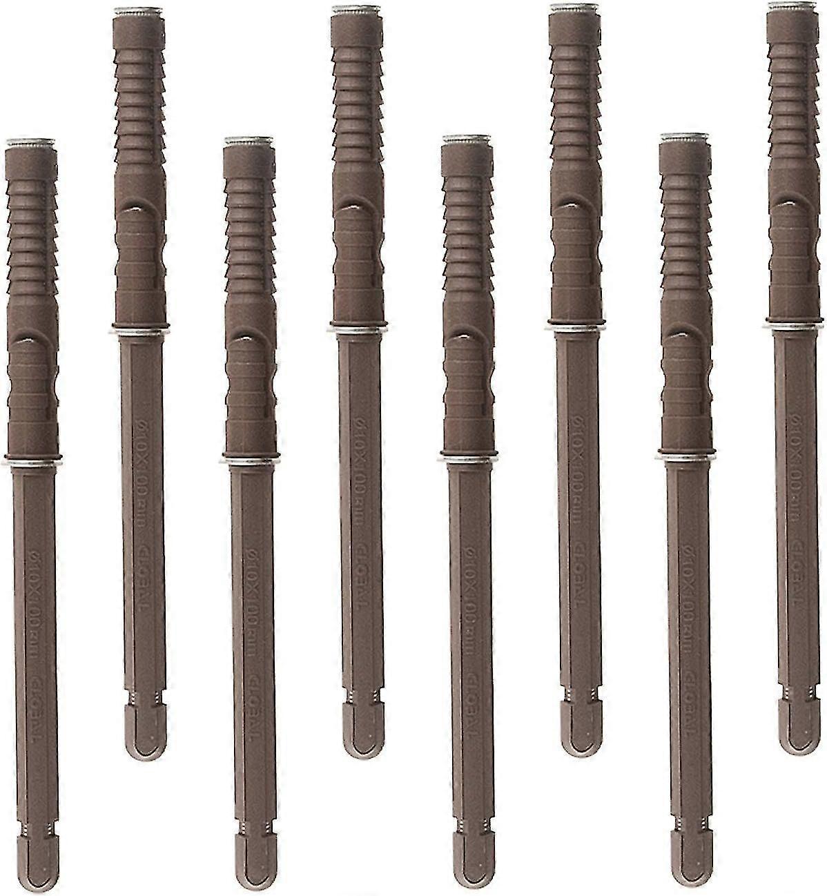 8 Pcs Concealed Shelf Brackets,(10 x 100mm) Floating Shelf Bracket with Screws Fixings Adjustable He