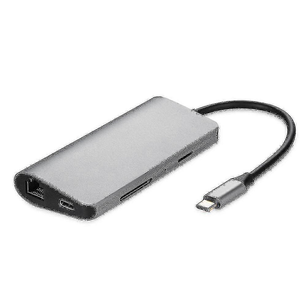 Usb C Hub 8-in-1 Alloy 4k Type-c To Hdmi Etet