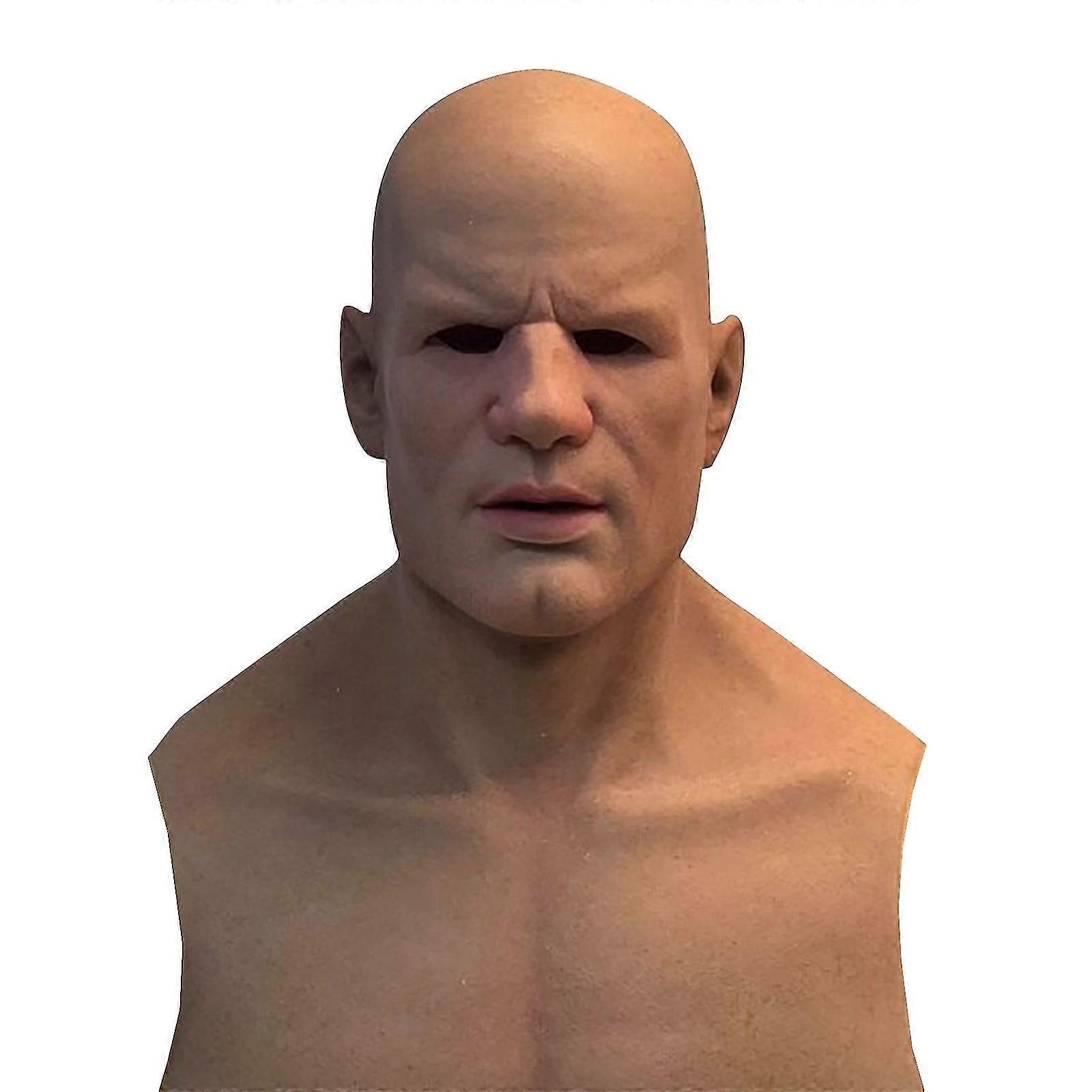 Halloween Knappe Man Latex Masker