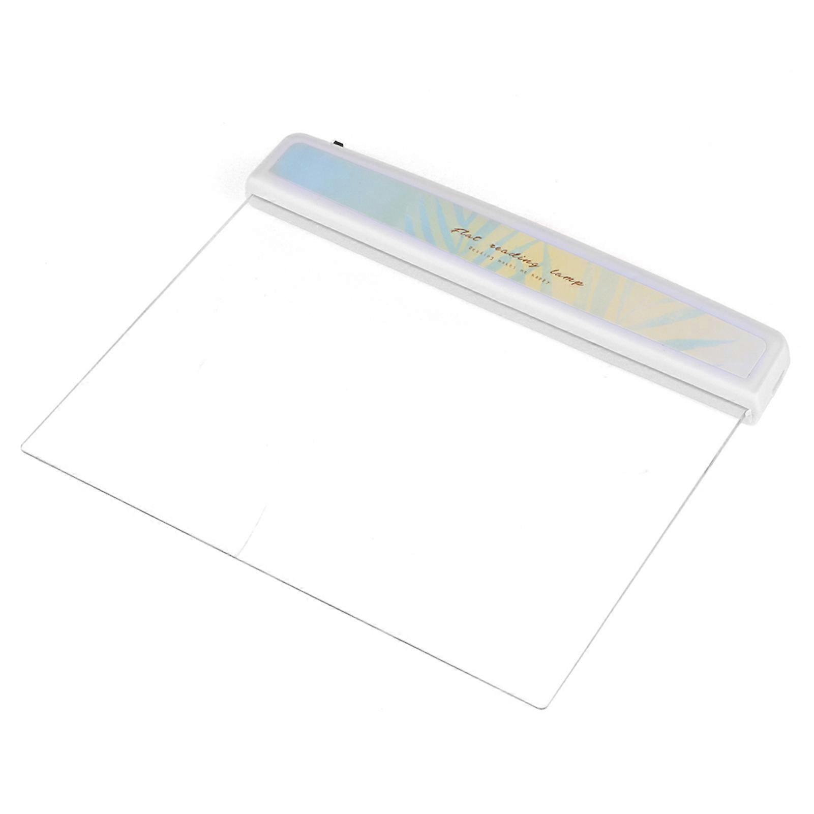 LED Panel Book Light Portable Leaf Pattern Flat Reading Lamp Student Eye Protection Light-2419