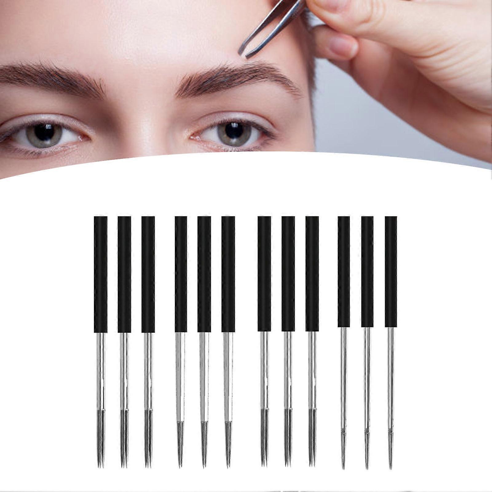 25pcs 5RS Shader Microblading Ago 25pcs in acciaio inox manuale sopracciglio trucco 3RL Microblading Ago