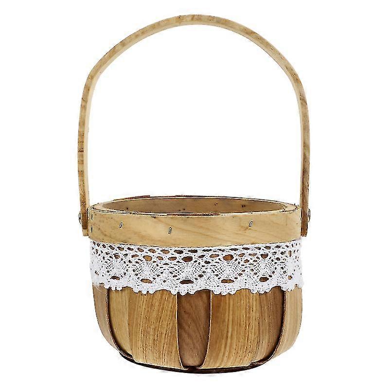 1pc weaving craft halloween candy basket exquisite handheld storage basket