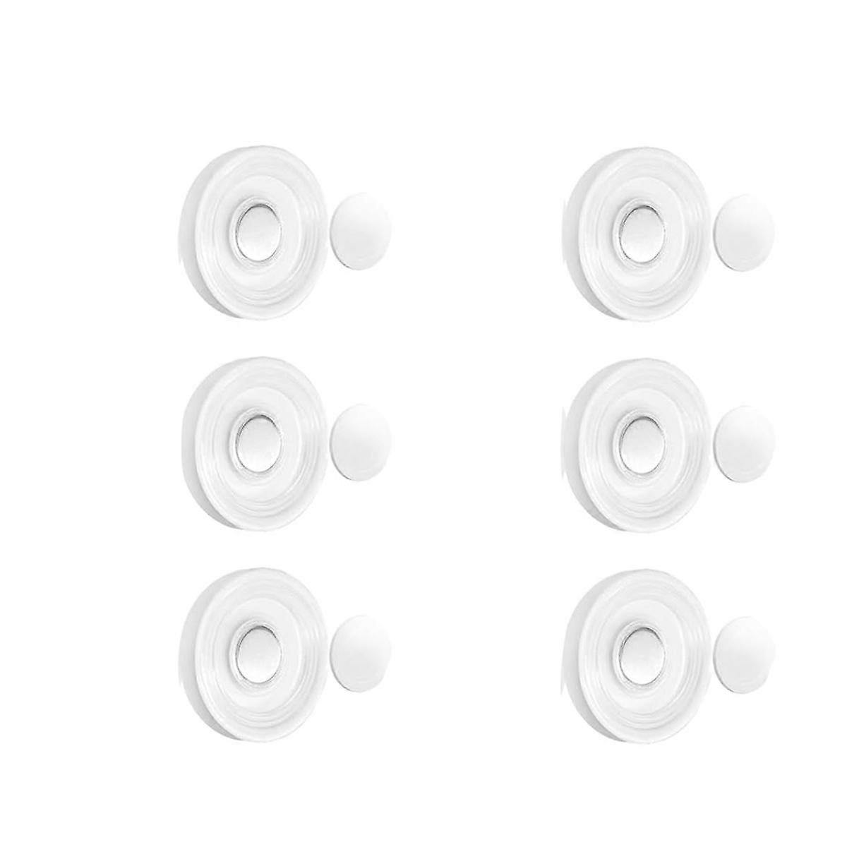 6PCS Magnetic Remote Control Holder, Wall Mount Remote Control Organizer, Much Stable, Self-Adhesiv
