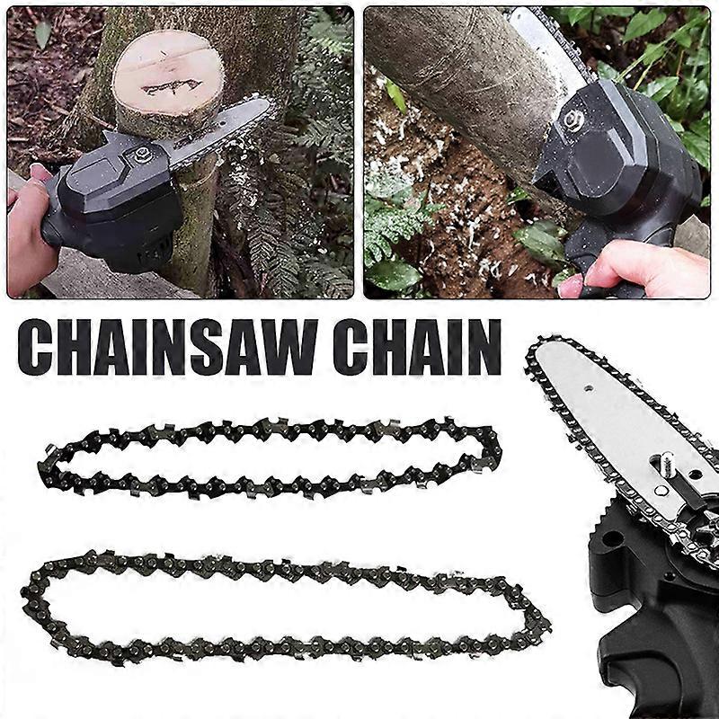 Mini Chainsaw Chain Replacement 2pcs 4" 6" Alloy Saw Chain for Electric Chainsaw