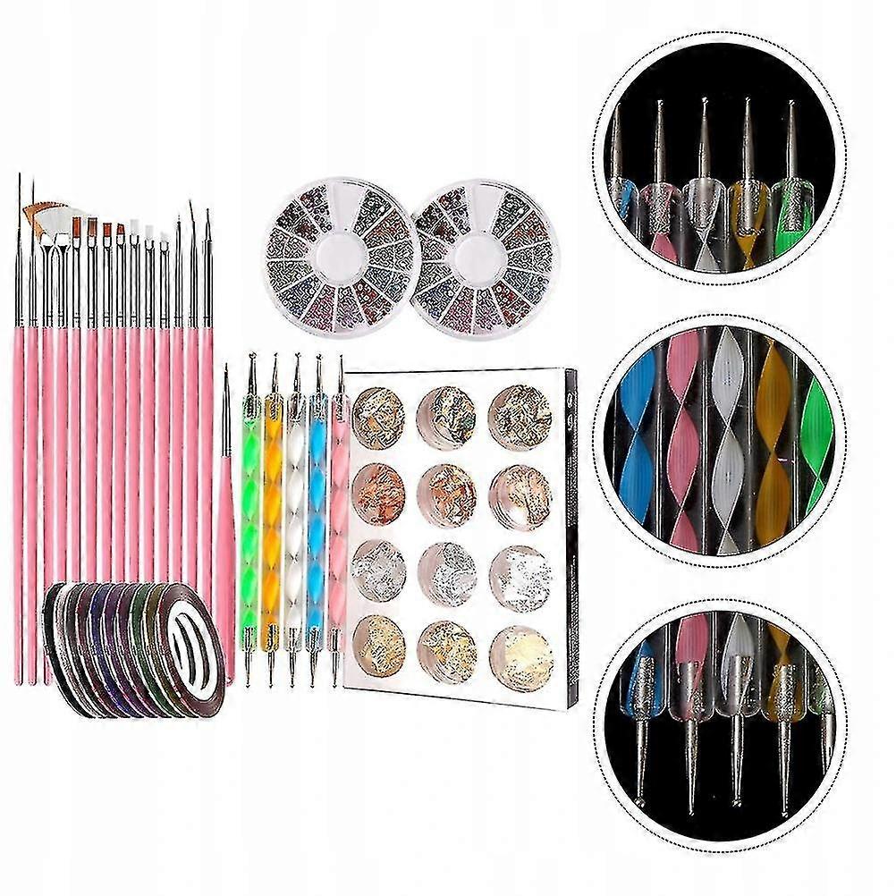 44 Pieces Nail Art Tool Set Akc