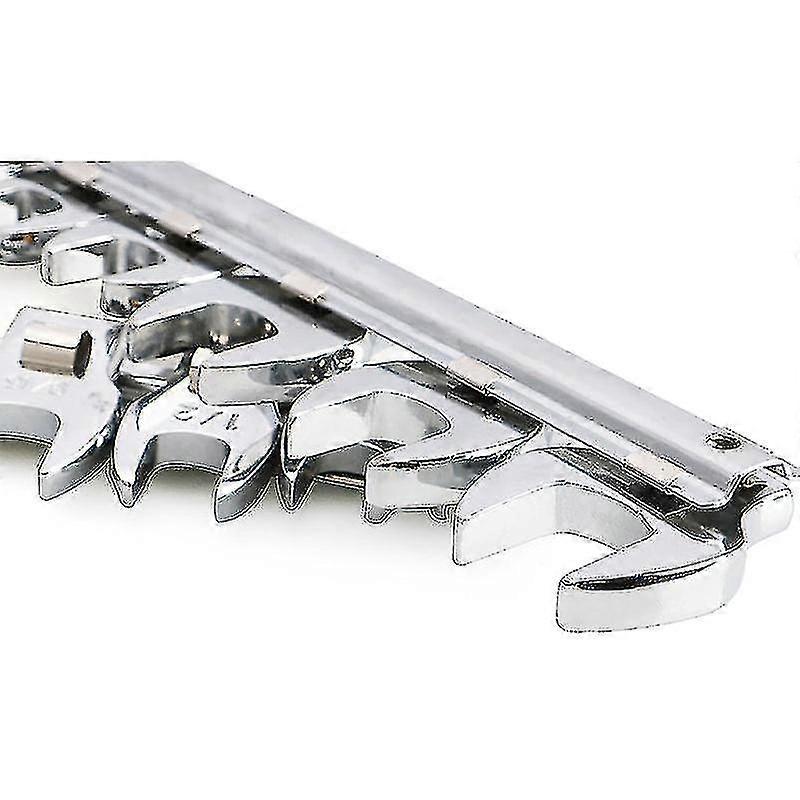 8pcs 3/8 Inch Drive Crowfoot Wrench Set 10 To 19mm Metric/sae Imperial Chrome Plated Crow Foot Open End Spanner Brake Wrenches