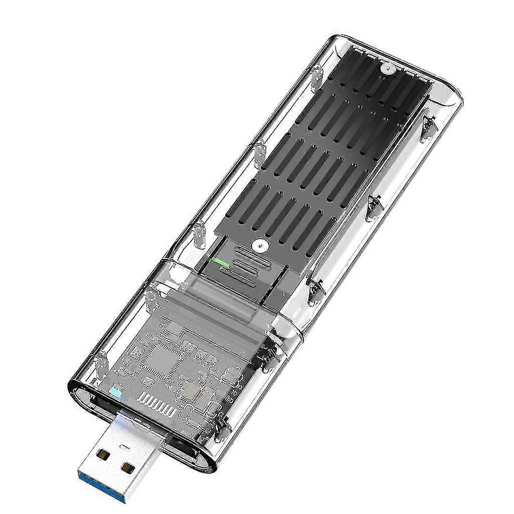 External M.2 Ngff Sata Ssd Enclosure High Speed Usb3.0 Gen1 5gb/s Transparent Sata Ssd Hard Drive C
