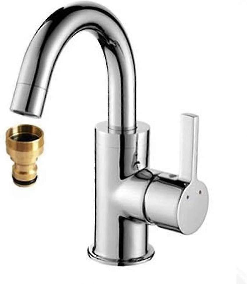 Connection Piece For The Water Hose To The Tap, Solid Brass, Screw Thread