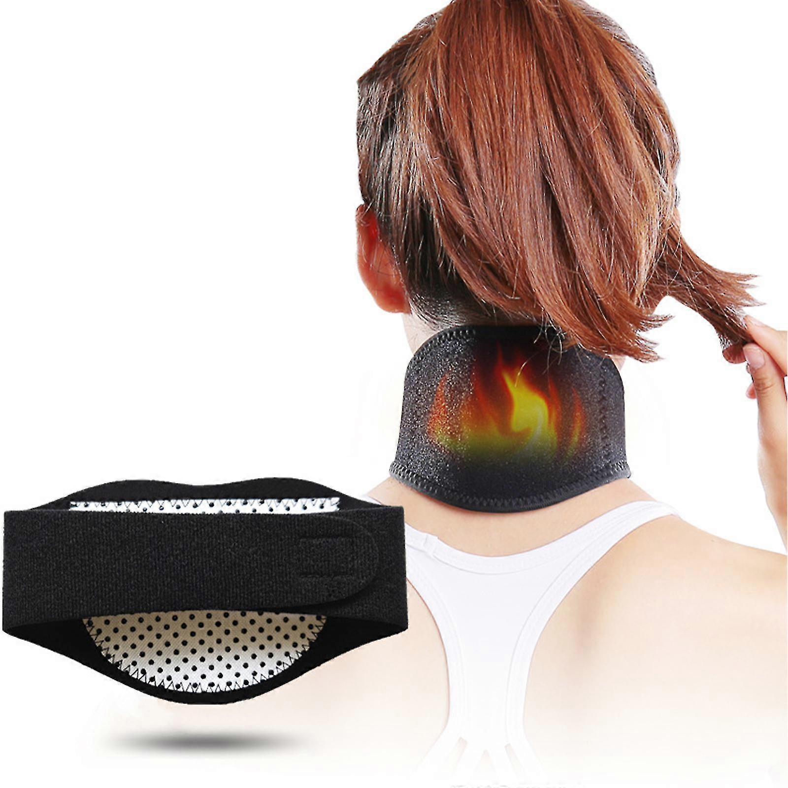 دعامة دعم الرقبة لتخفيف الآلام ذاتية التسخين قابلة للتعديل الدافئة الرقبة عنق الرحم طوق الحرس حامي التفاف تصلب الرقبة المزمن يستقر دعامة ، 2 قطعة