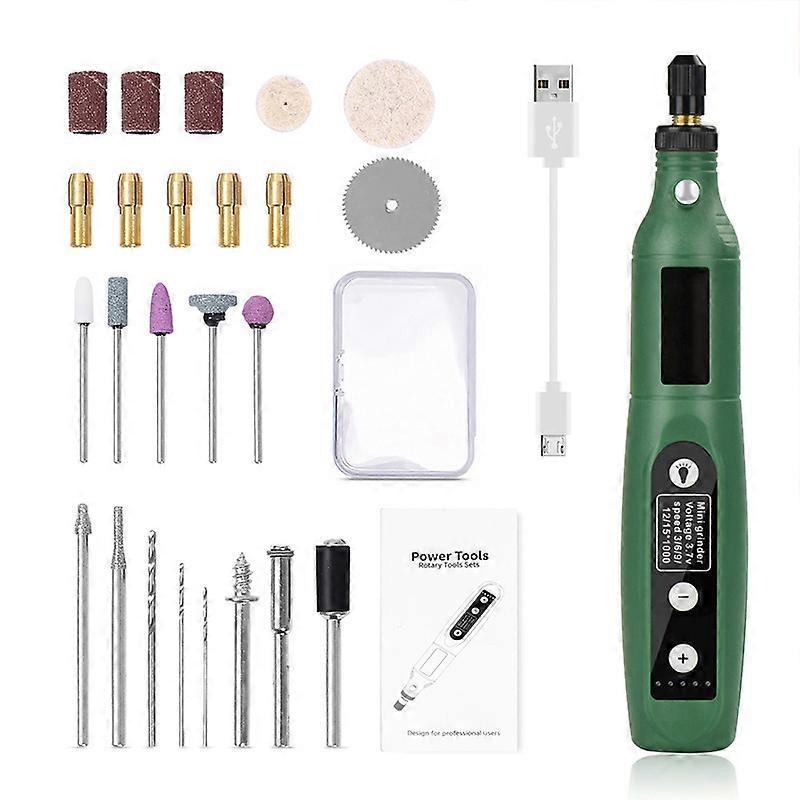 Cordless Rotary Tool, Mini Rotary Multi-Tool Kit with Variable Speed, 22pcs Accessories Kit Electric Rotary DIY Grinder for Polishing, Cleaning