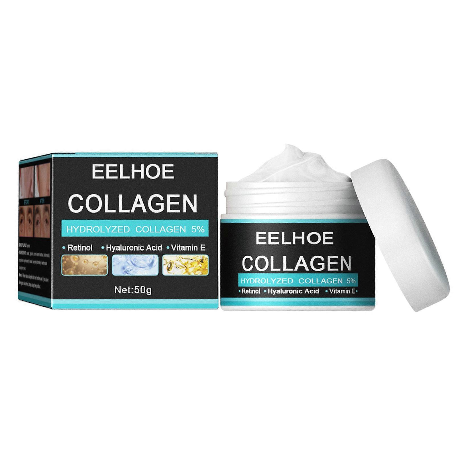4pc Collagen Men's Anti-aging Wrinkle Cream, Face Moisturizer Age Rewind Anti Aging Cream For Men, Skin Firming And Tightening