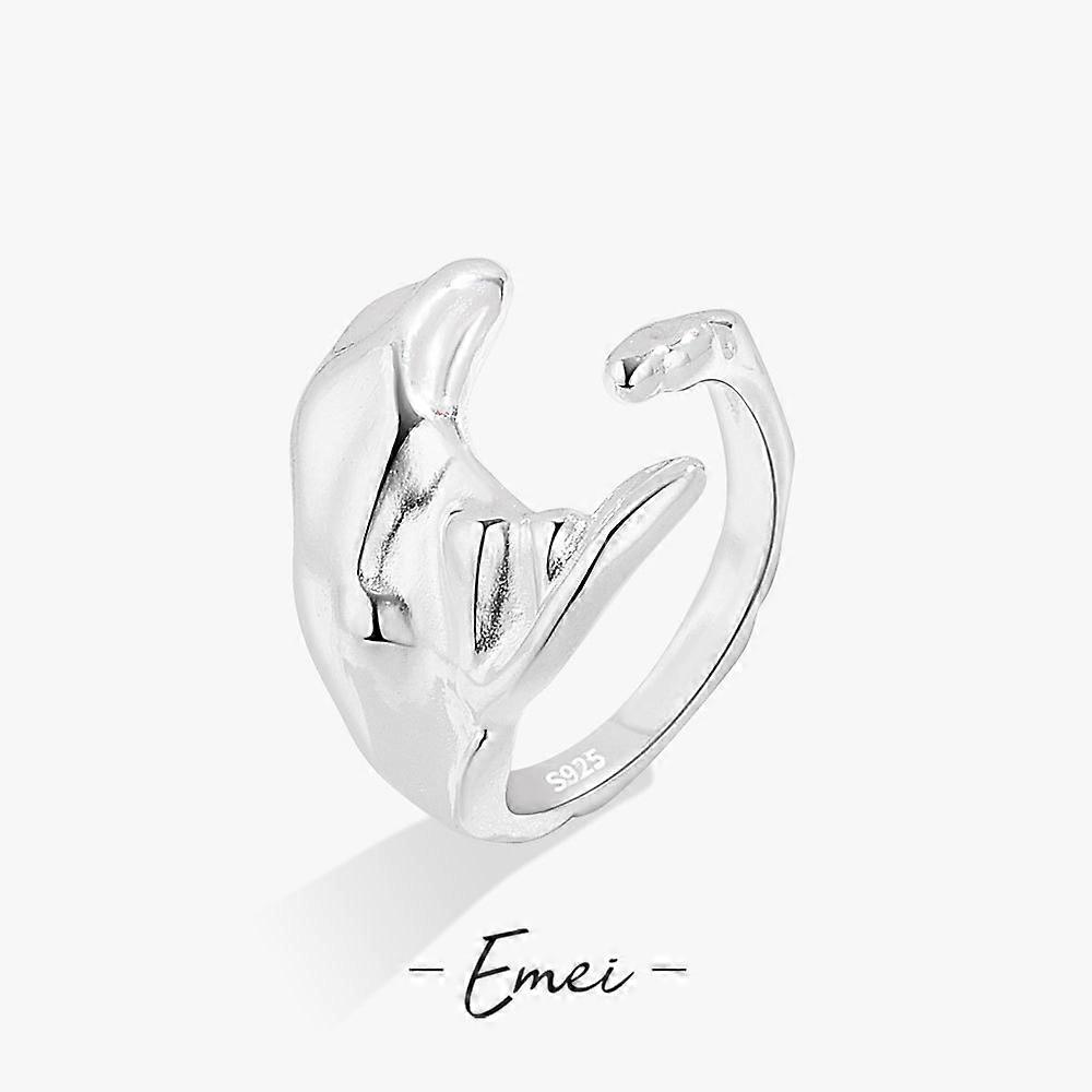 Simple Geometric Irregular Ring Stainless Steel