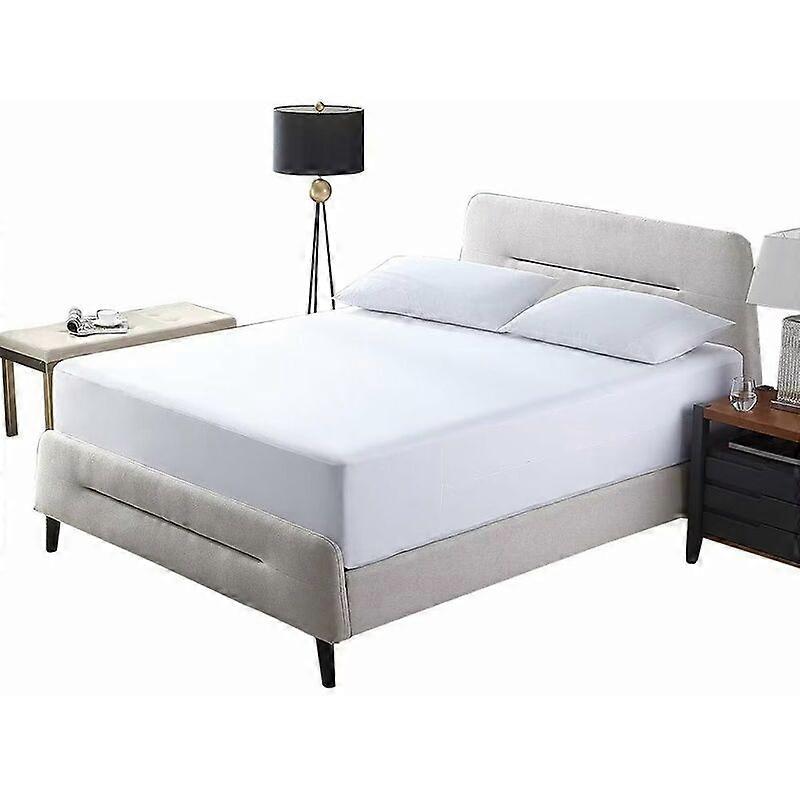 Capa de colchão impermeável 80 x 200 x 30 cm, Capa de colchão Premium, capa de colchão à prova de poeira branco