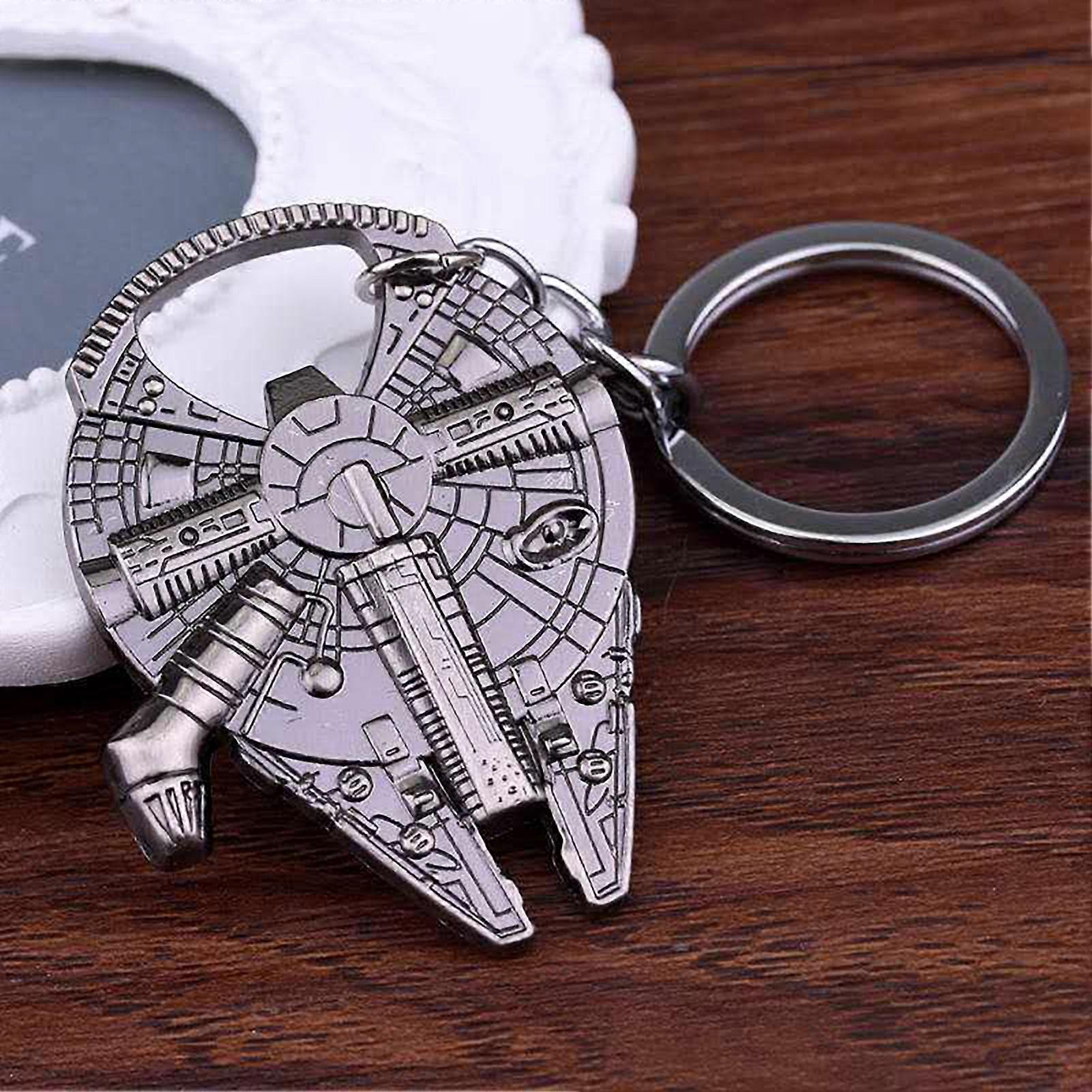 Fashion Star Wars Spacecraft Vehicle Bottle Opener Mini Metal Key Chain Gift KAESI
