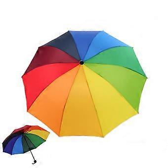 Fiberglass Frame Folding Umbrella Auto Open and Close, 10 Rib